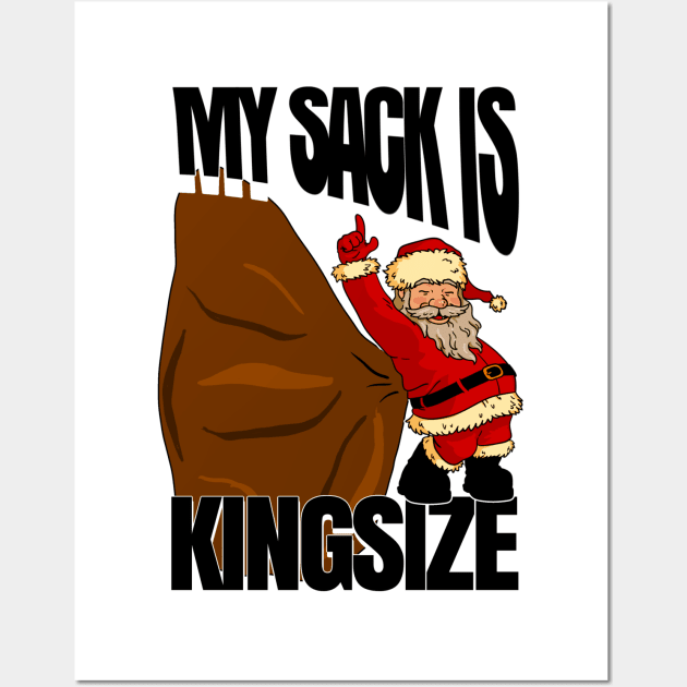 Santa's sack is extra large ;-) KINGSIZE Wall Art by design-lab-berlin